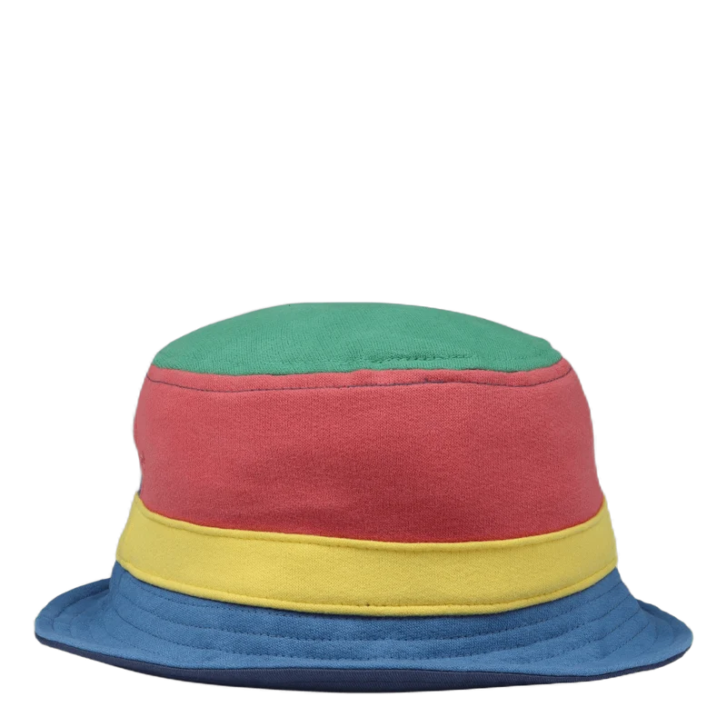 Color-Blocked Fleece Bucket Hat Light Navy Multi