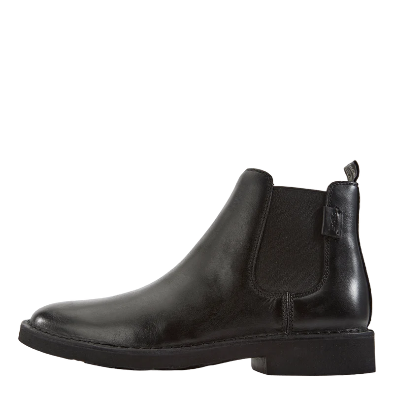 Talan Leather Chelsea Boot Black