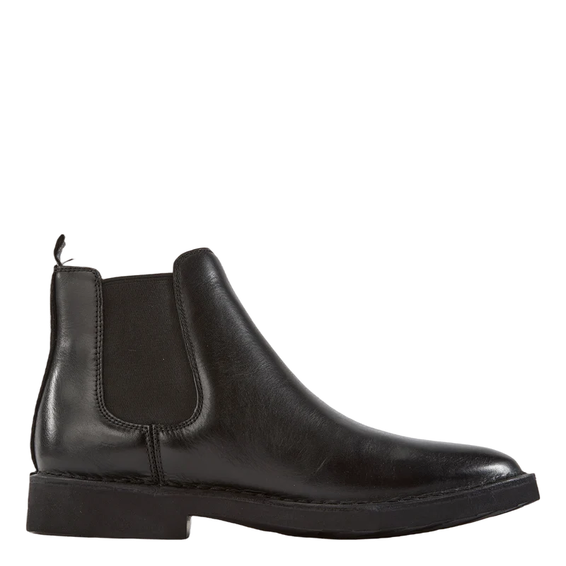 Talan Leather Chelsea Boot Black