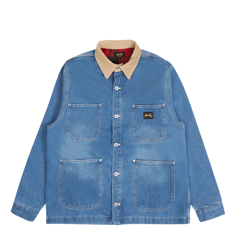 Winter Barn Coat Vintage Stonewashed Denim