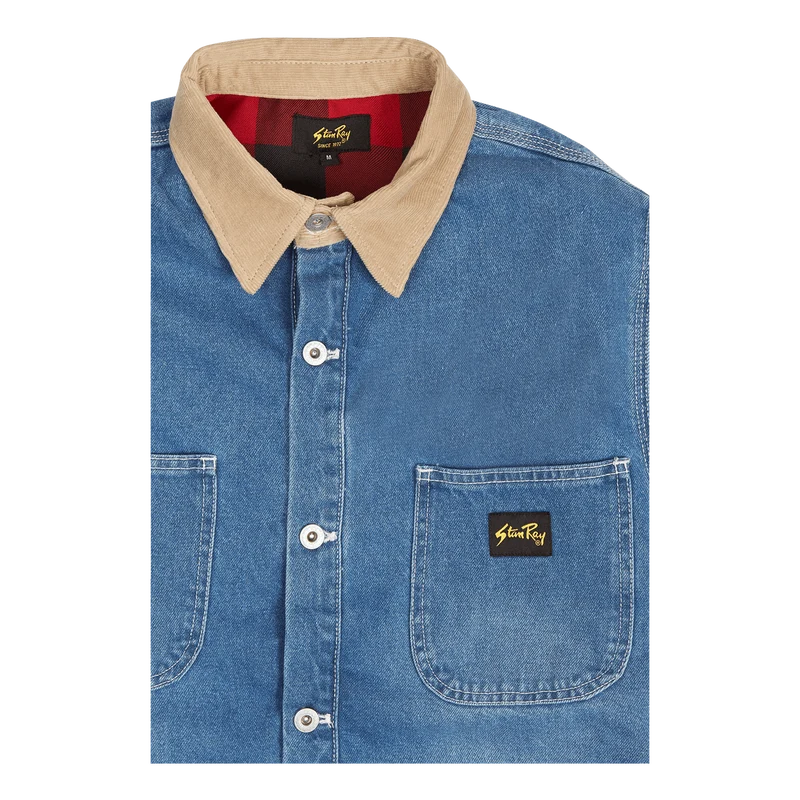 Winter Barn Coat Vintage Stonewashed Denim