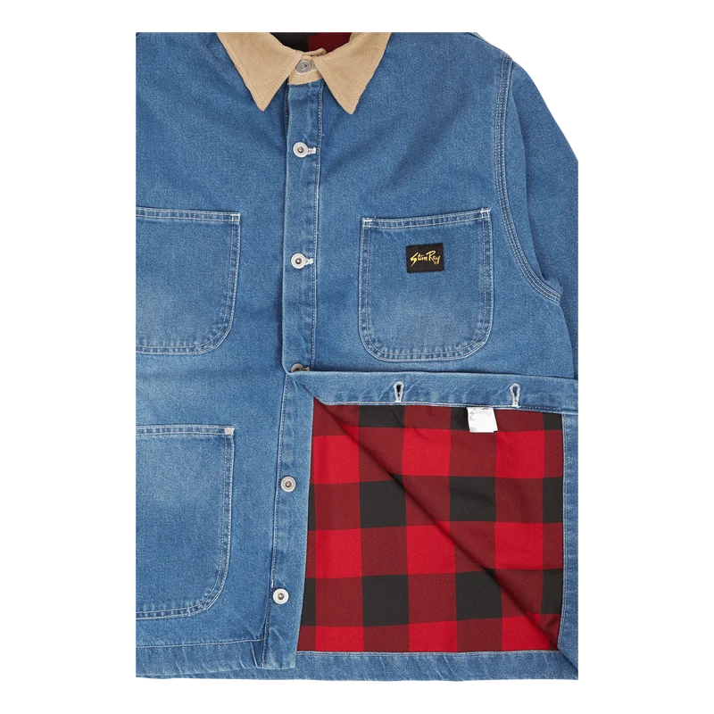 Winter Barn Coat Vintage Stonewashed Denim