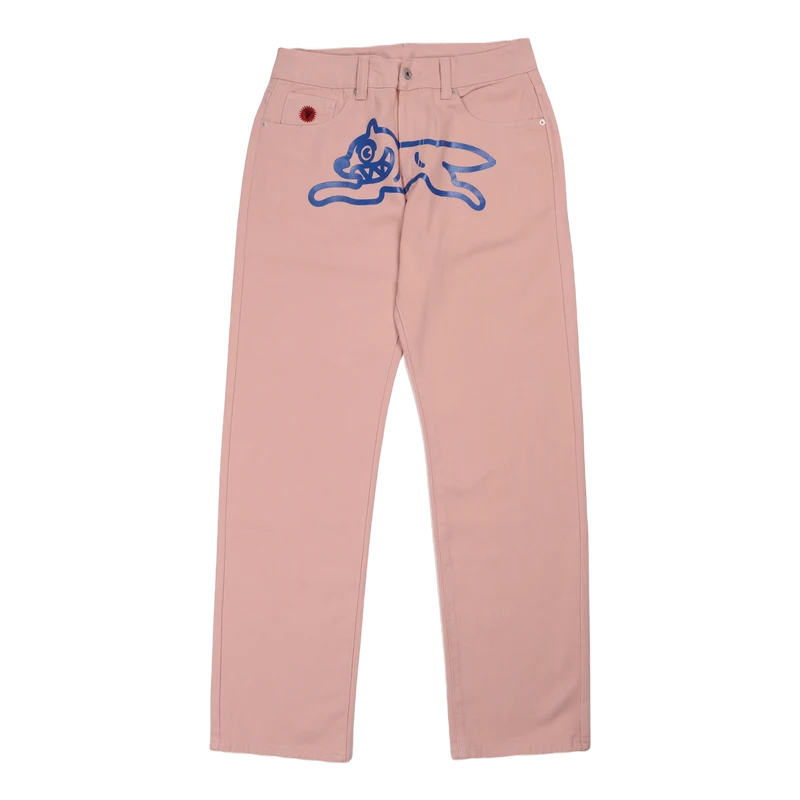 Running Dog Denim Pant Pink