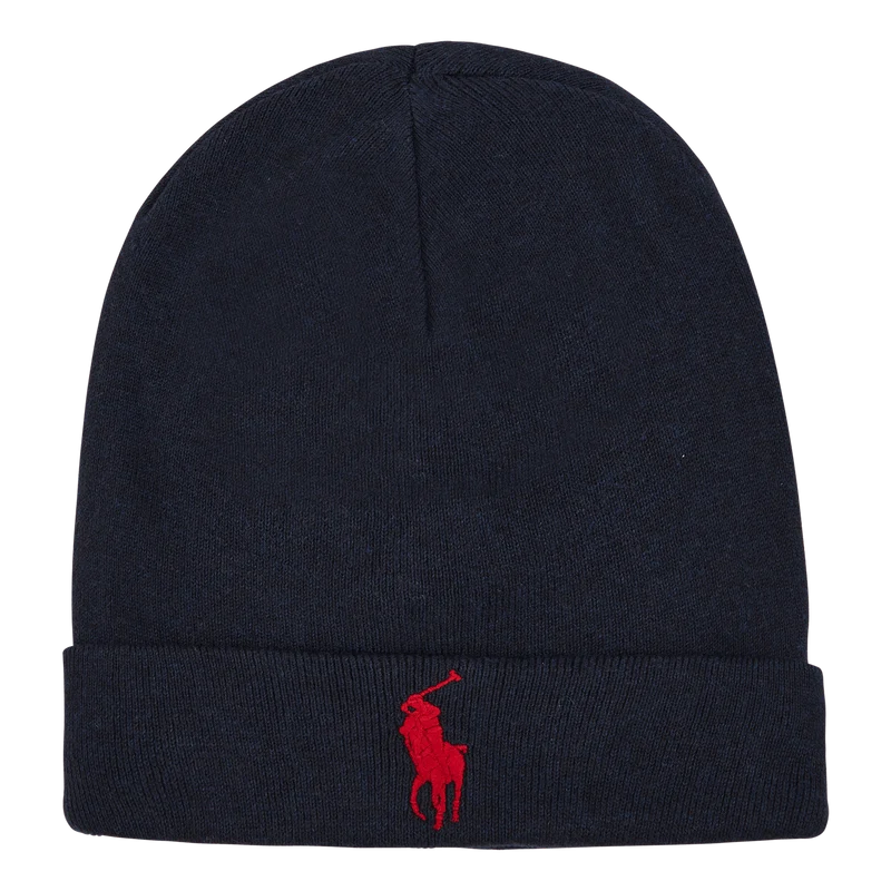 Combed Cotton Beanie Darkest Indigo Heather