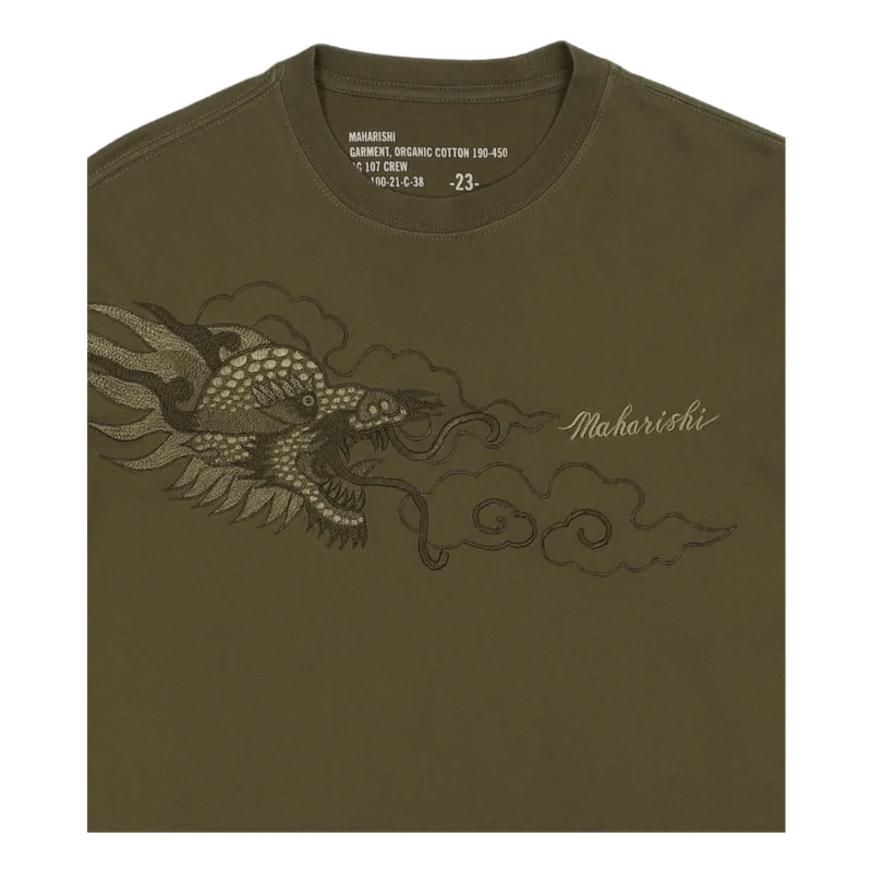 Tibetan Dragon L/s T-shirt Was Olive