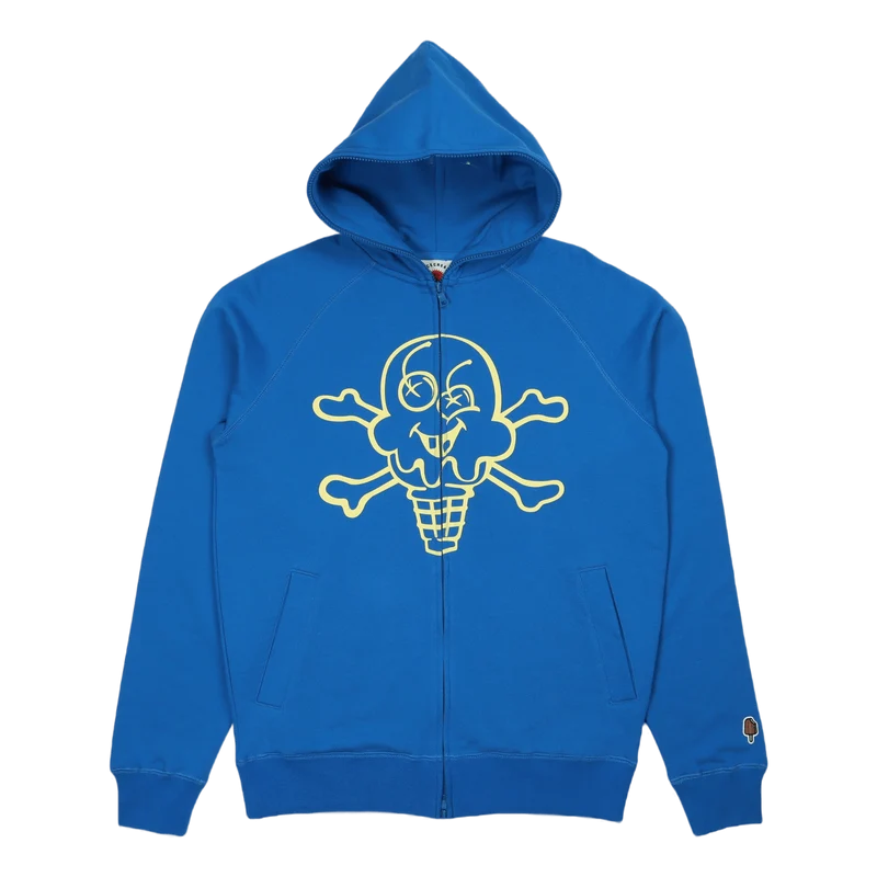 Cones & Bones Full Zip Hood Blue