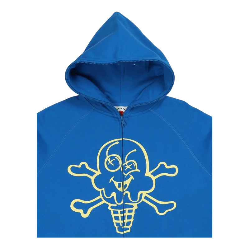 Cones & Bones Full Zip Hood Blue