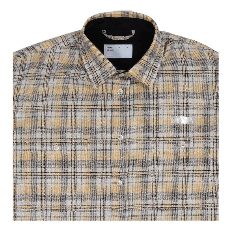 Work Shirt Yellow Bouclé Yarn