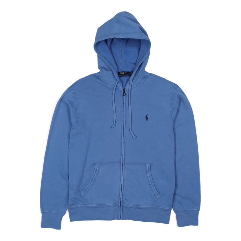 Spa Terry Full-Zip Hoodie Harbor Island Blue
