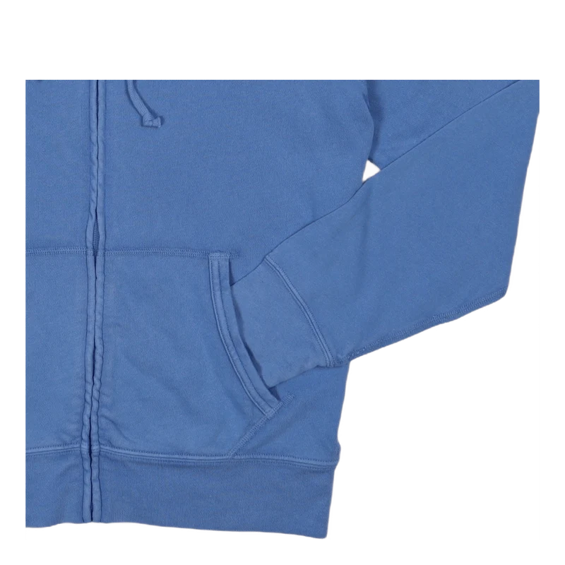 Spa Terry Full-Zip Hoodie Harbor Island Blue