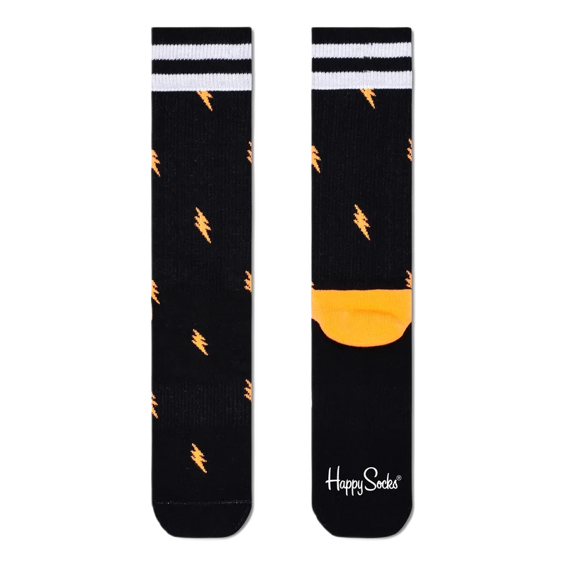 Small Flash Crew Sock Black