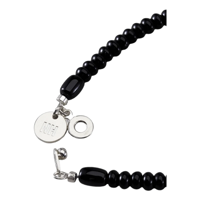 Stone Beads / S-bracelet Black