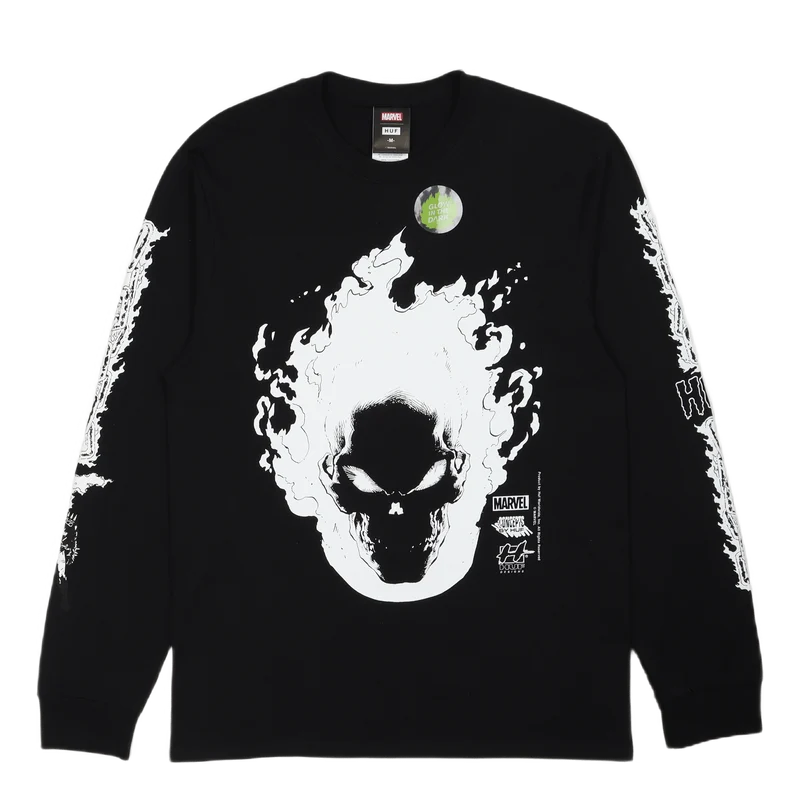 Ghost Rider L/s Tee Black