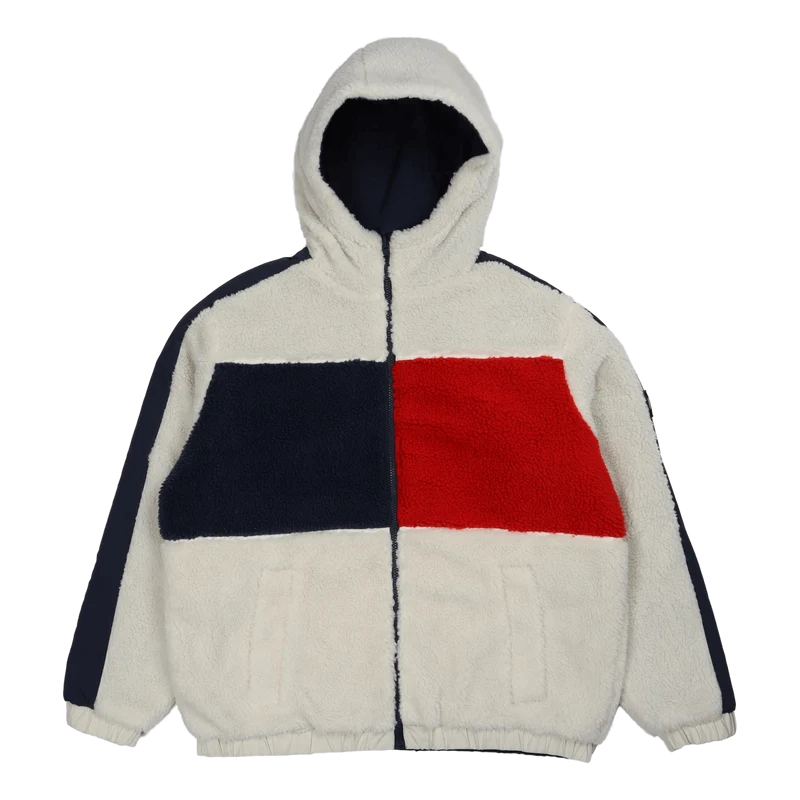 Tjm Reversible Sherpa Jacket Ancient White / Multi