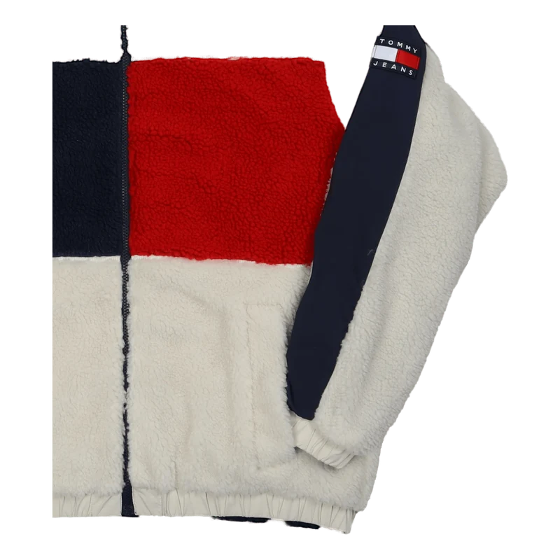 Tjm Reversible Sherpa Jacket Ancient White / Multi