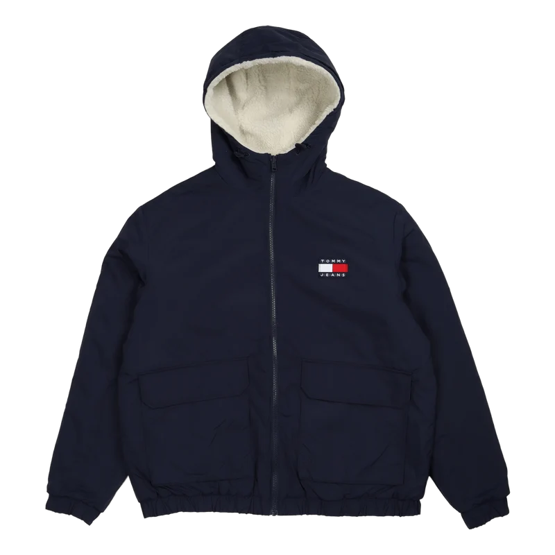 Tjm Reversible Sherpa Jacket Ancient White / Multi
