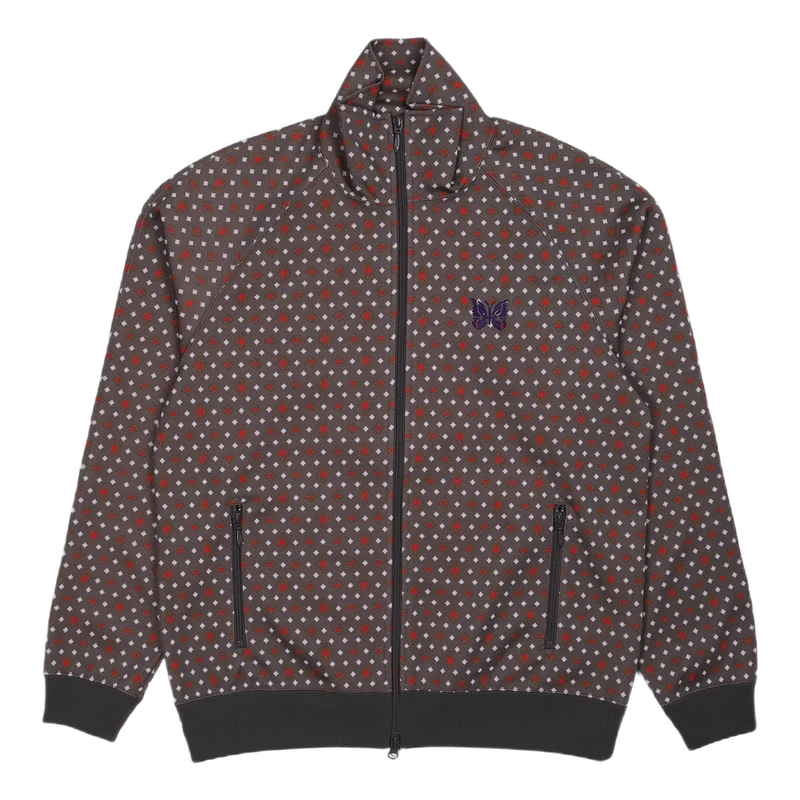 Track Jacket Poly Jaquard Diamond