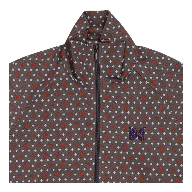 Track Jacket Poly Jaquard Diamond