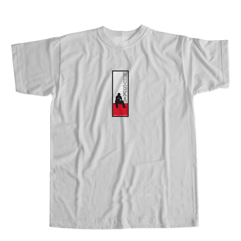 Muska Board Logo Tee White