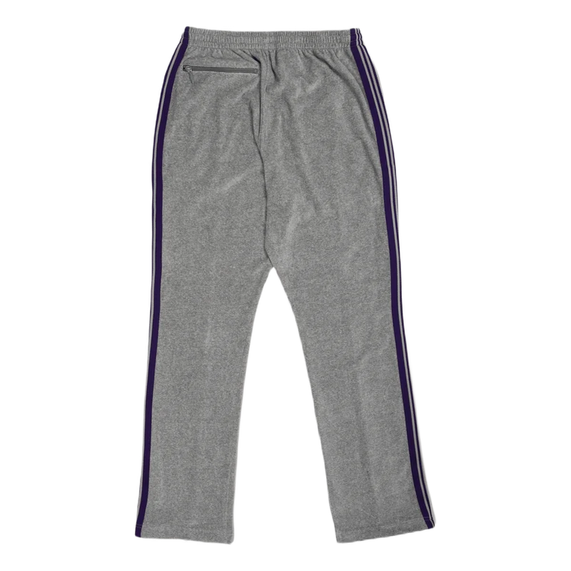 Narrow Track Pant Velour Grey