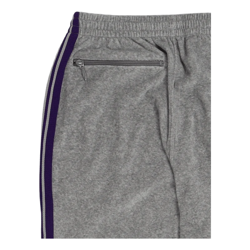 Narrow Track Pant Velour Grey