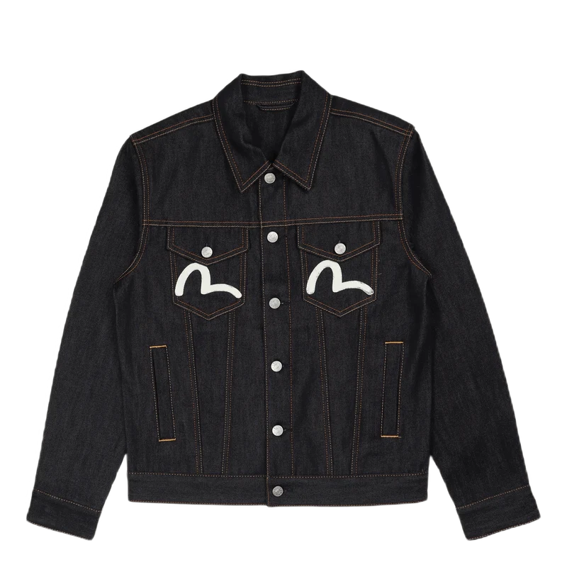 Evisu Ecru Seagull Denim Jacke Indigo