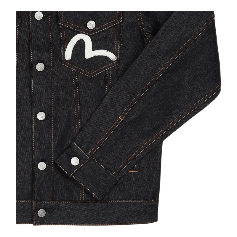 Evisu Ecru Seagull Denim Jacke Indigo