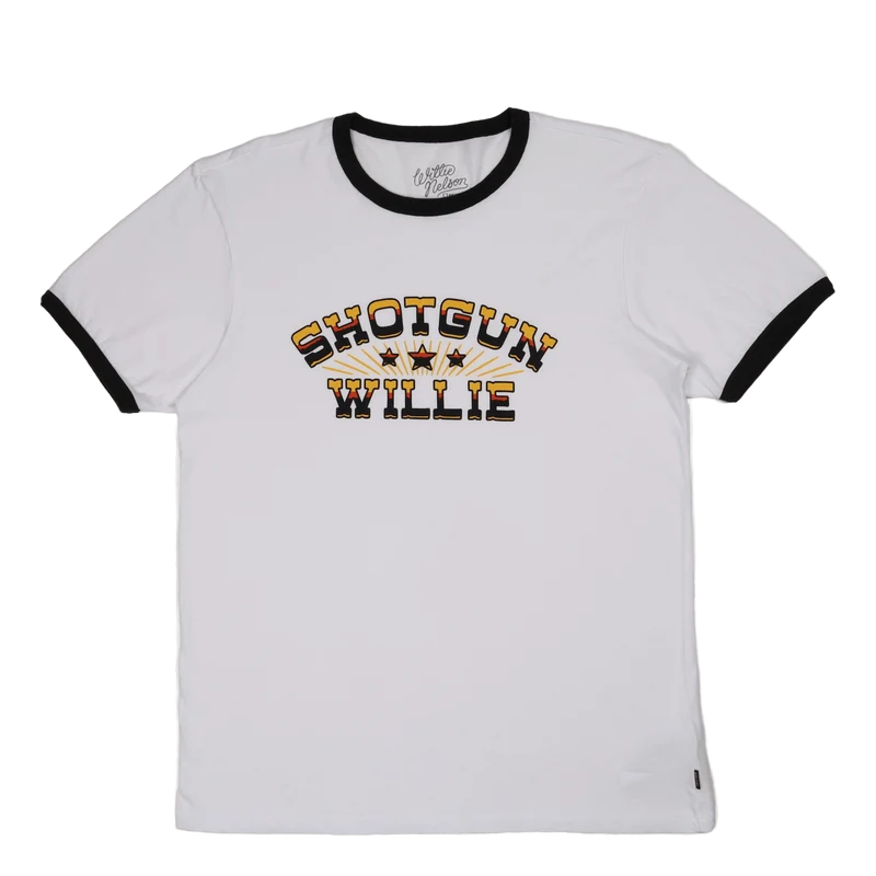 Willie Nelson Shotgun S/s Ring White