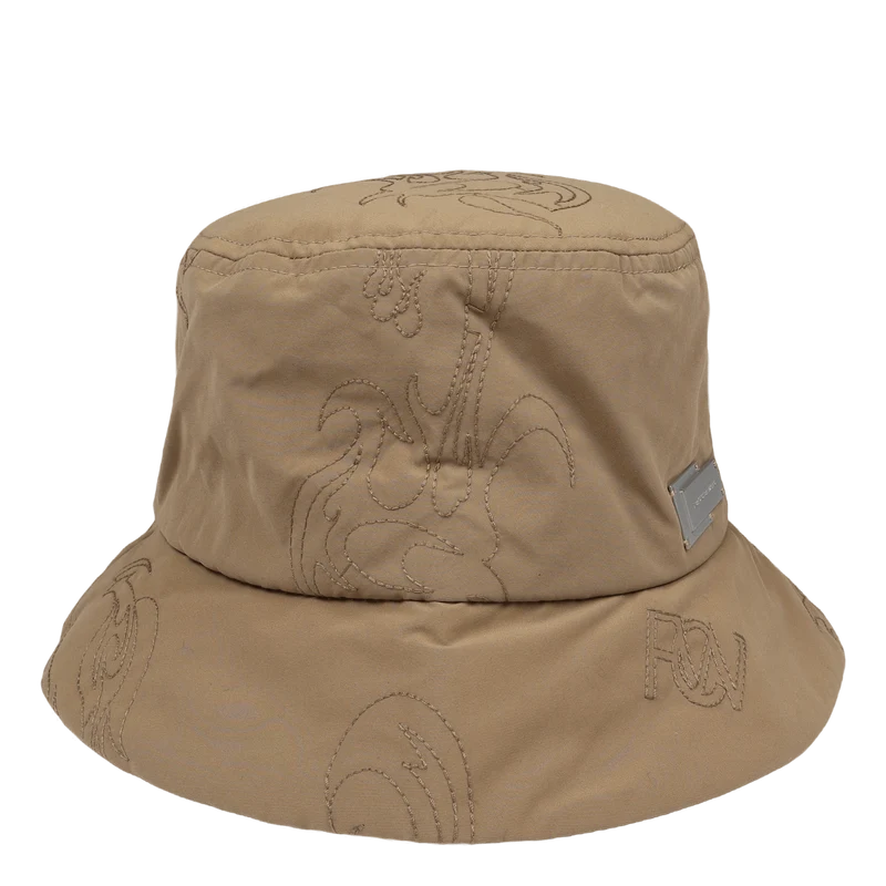 Quilted Bucket Hat Kahki