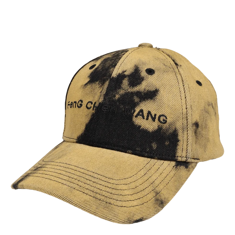 Tie Dye Denim Cap Yellow/black