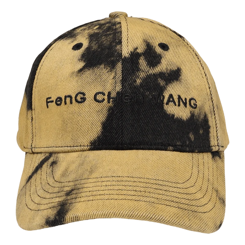 Tie Dye Denim Cap Yellow/black