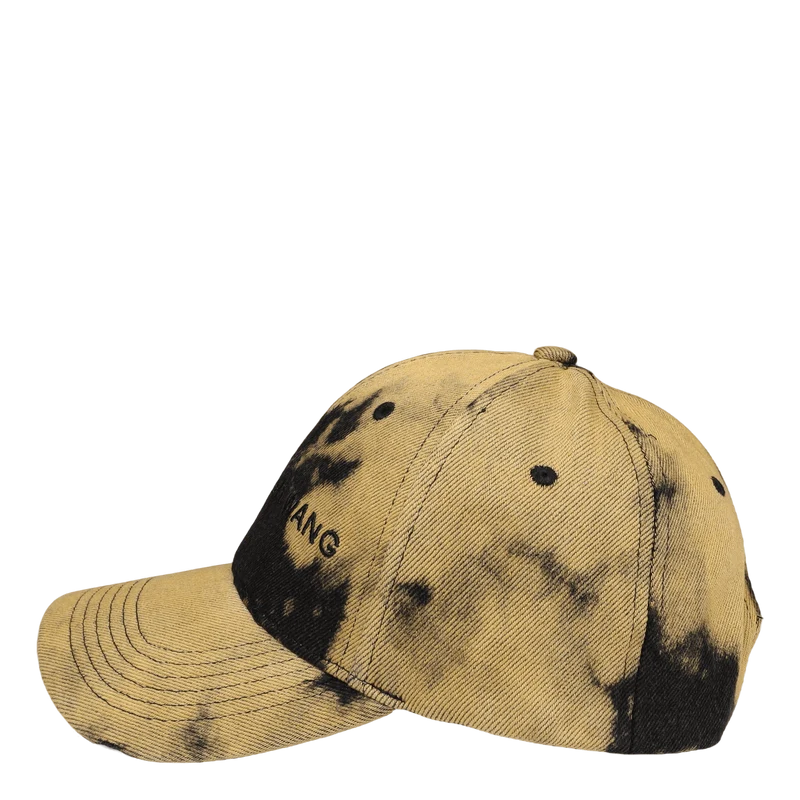 Tie Dye Denim Cap Yellow/black