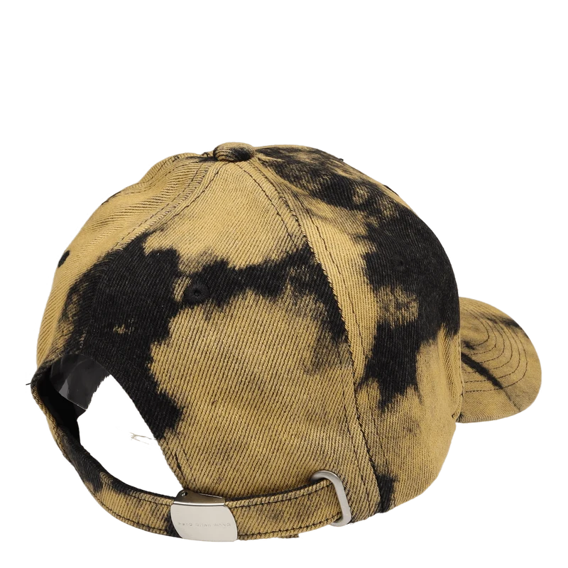 Tie Dye Denim Cap Yellow/black