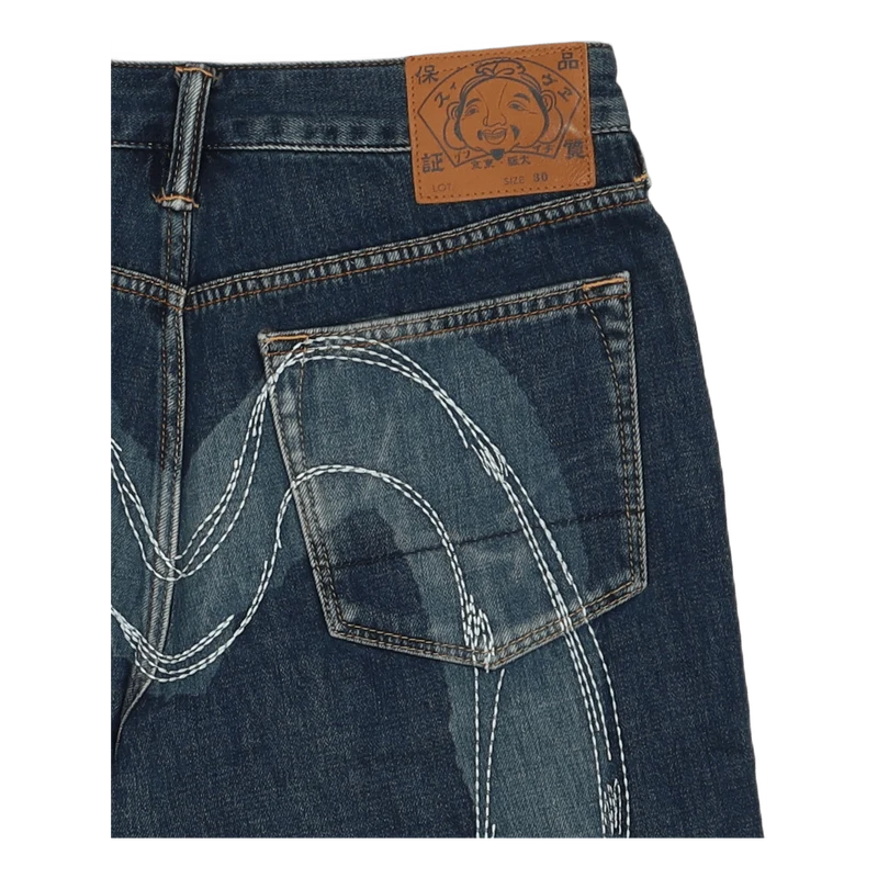 Discharge And Emb Freehand Sti Indigo Wash