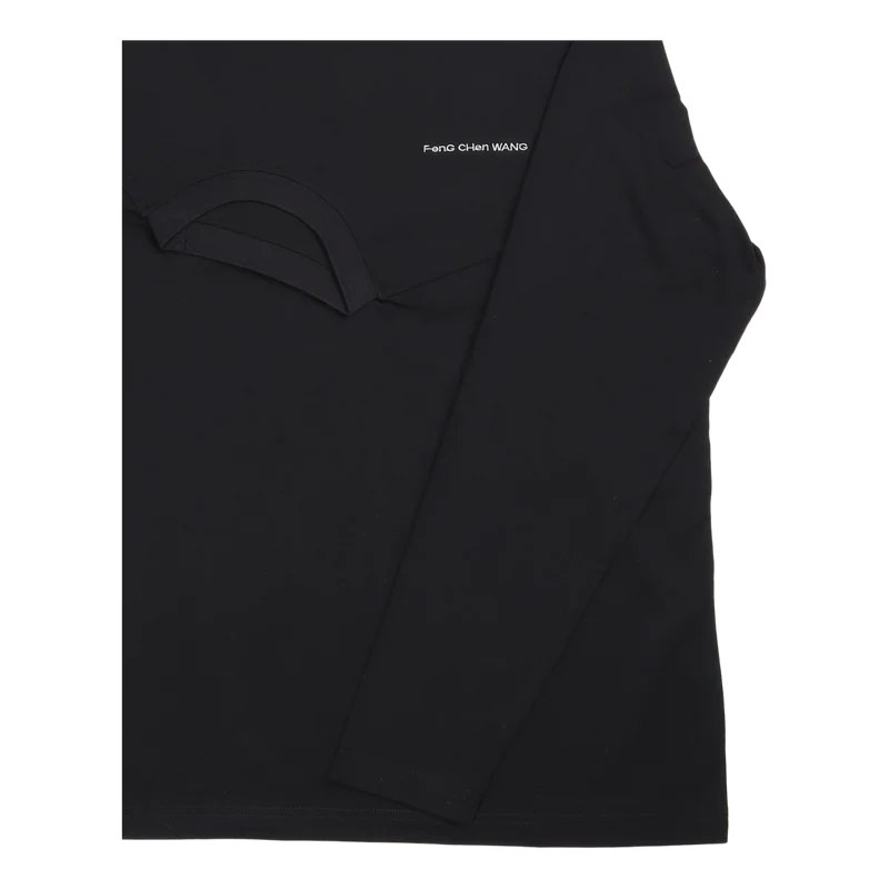 Long Sleeved Double Crew Black