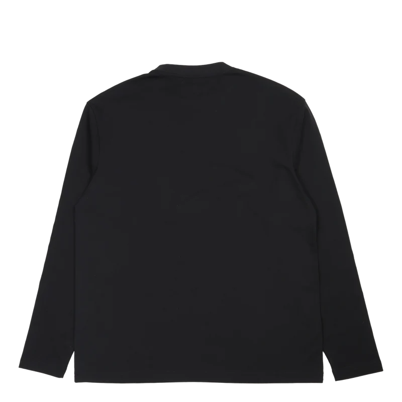 Long Sleeved Double Crew Black