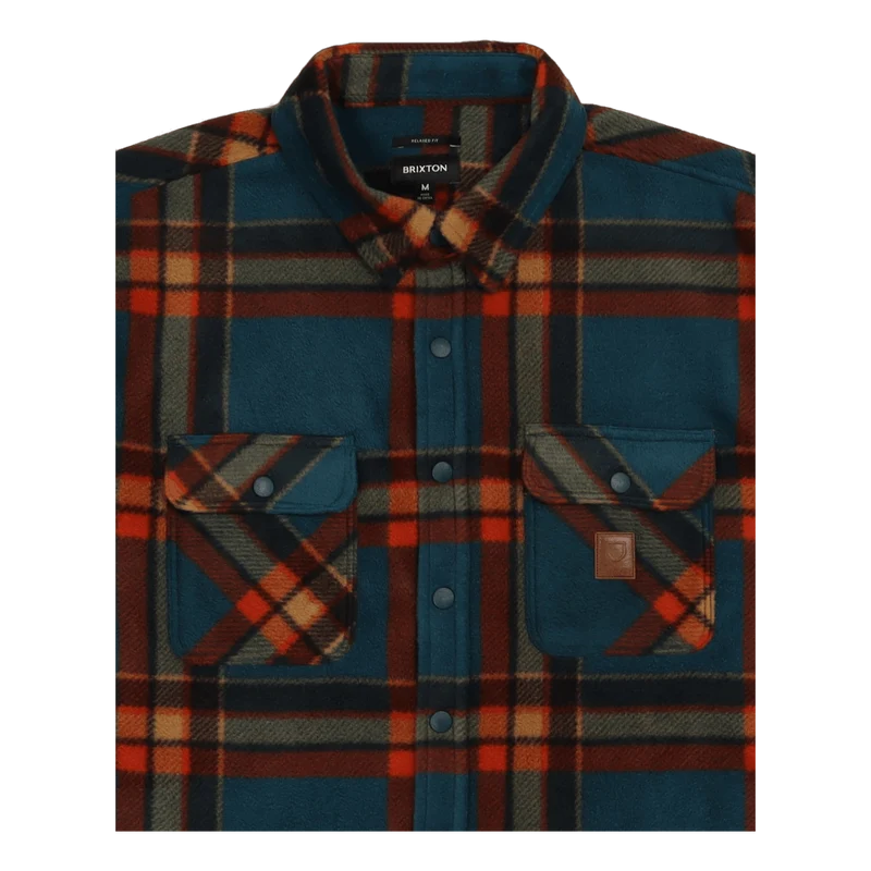 Bowery L/s Arctic Stretch Flee Deep Blue Plaid