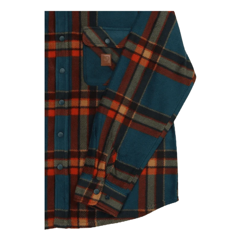 Bowery L/s Arctic Stretch Flee Deep Blue Plaid