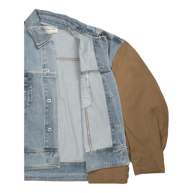 Deconstructed Vintage Wash Den Denim Blue