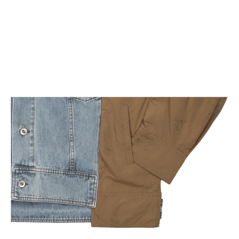 Deconstructed Vintage Wash Den Denim Blue