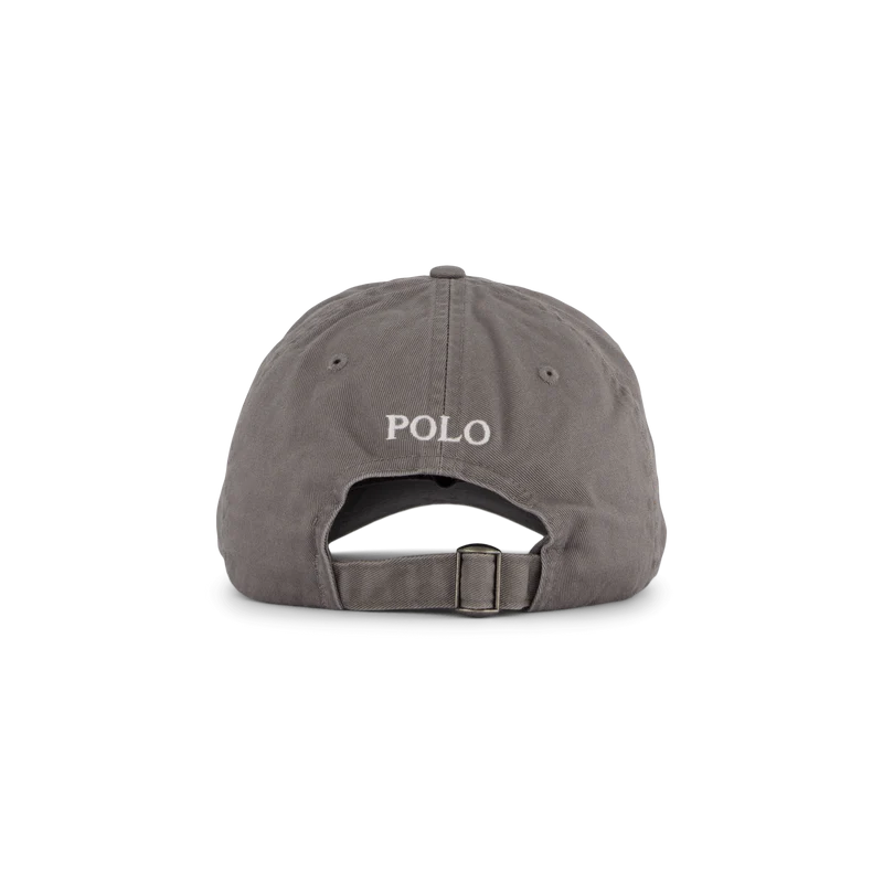 Cotton Chino Baseball Cap Perfect Grey / White