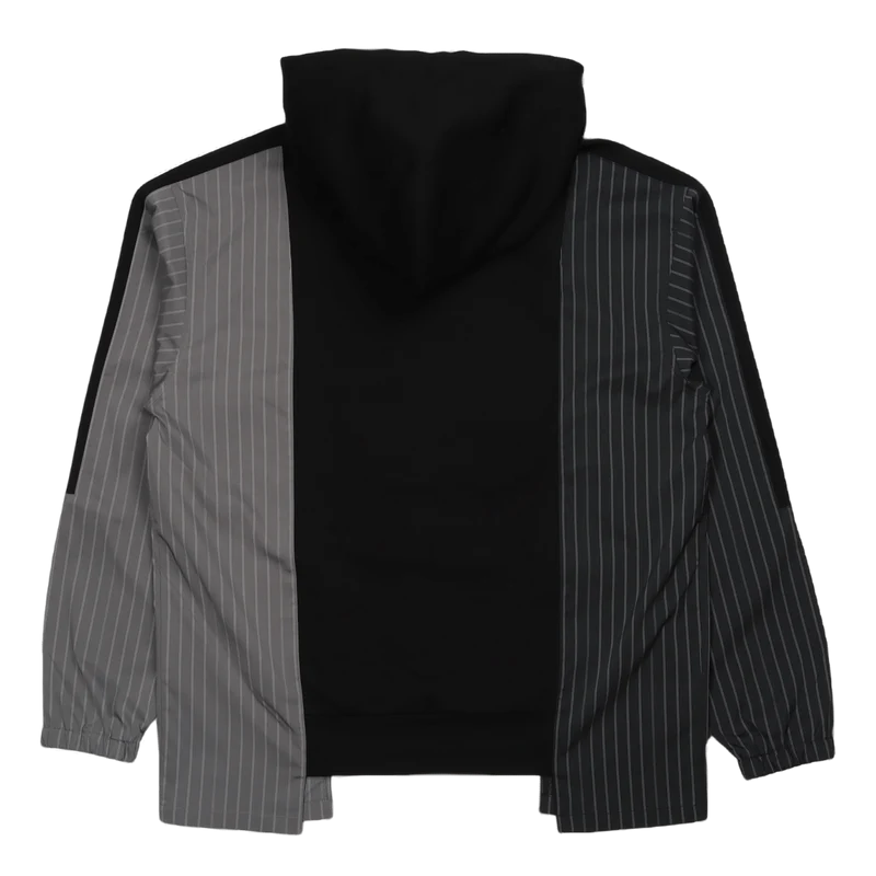 Panelled Zip-up Hoodie Black