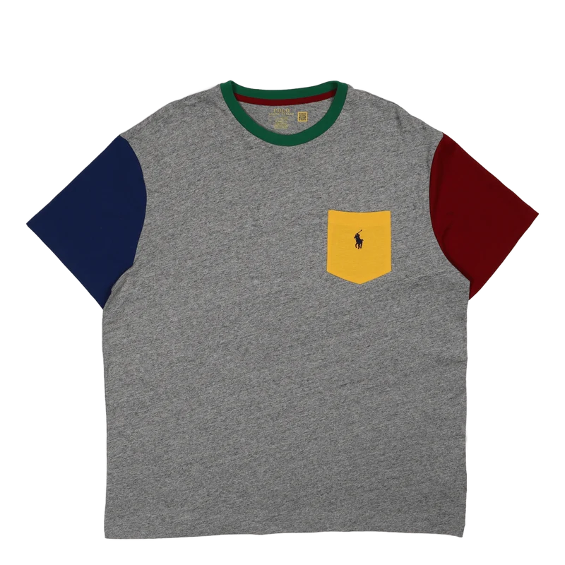 Classic Fit Jersey Pocket T-Shirt Vintage Salt & Pepper Htr Mult