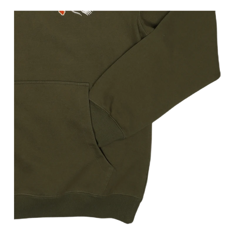 Maha Force Embroidered Hoody O Olive
