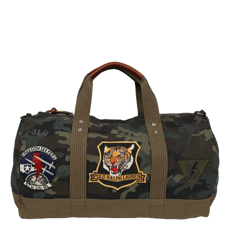 Tiger-Patch Camo Canvas Duffel Camo