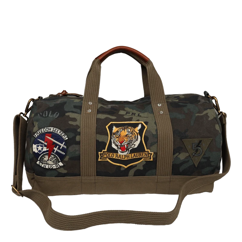 Tiger-Patch Camo Canvas Duffel Camo