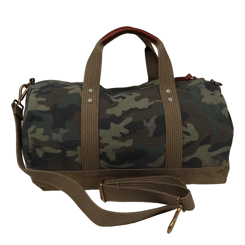 Tiger-Patch Camo Canvas Duffel Camo