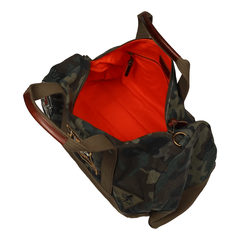 Tiger-Patch Camo Canvas Duffel Camo