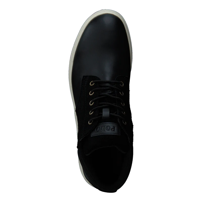 Waterproof Leather-Suede Sneaker Boot Black