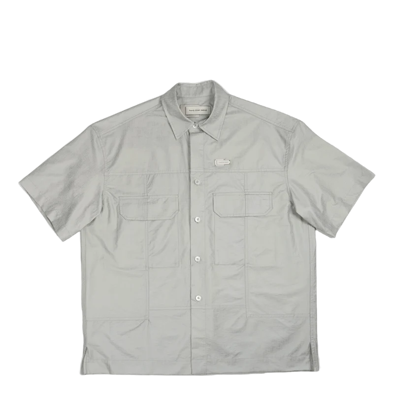 Short Sleeved Pocket Shirt Light Grey